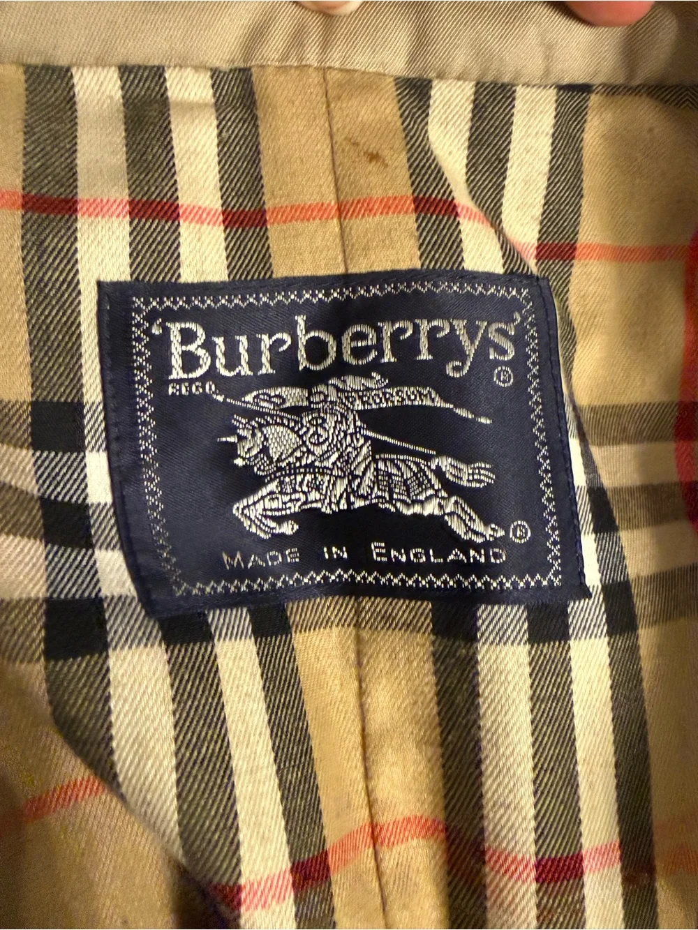 Burberry Beige Trench Coat with Signature Check Lining - Picture 5 of 8